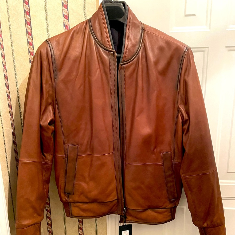 Roundtree and Yorke Lambskin Leather Jacket